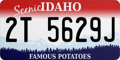 ID license plate 2T5629J