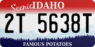 ID license plate 2T5638T
