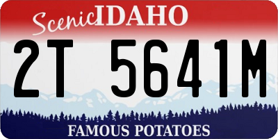 ID license plate 2T5641M