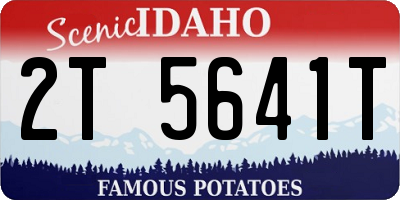 ID license plate 2T5641T