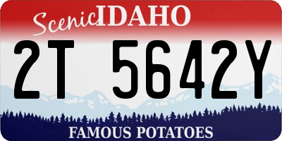ID license plate 2T5642Y
