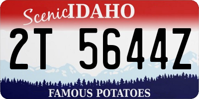 ID license plate 2T5644Z