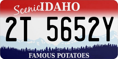 ID license plate 2T5652Y