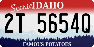 ID license plate 2T5654Q