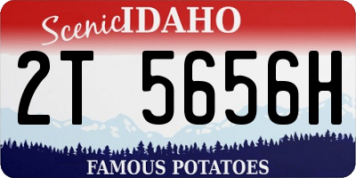 ID license plate 2T5656H