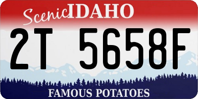 ID license plate 2T5658F