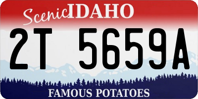 ID license plate 2T5659A