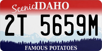 ID license plate 2T5659M