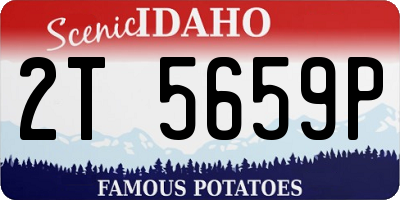 ID license plate 2T5659P
