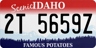 ID license plate 2T5659Z