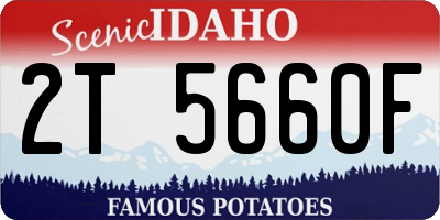 ID license plate 2T5660F