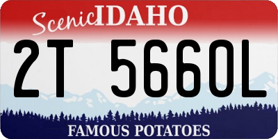 ID license plate 2T5660L