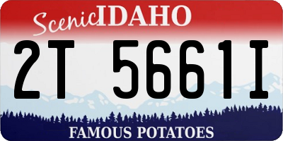 ID license plate 2T5661I