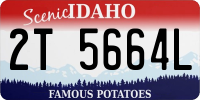 ID license plate 2T5664L