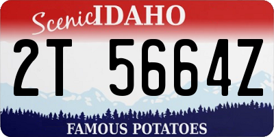 ID license plate 2T5664Z