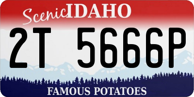 ID license plate 2T5666P