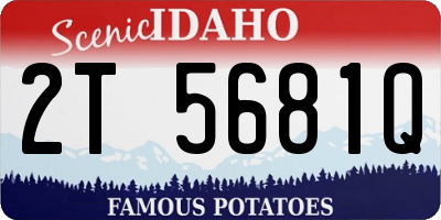 ID license plate 2T5681Q