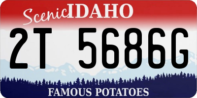 ID license plate 2T5686G