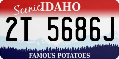 ID license plate 2T5686J