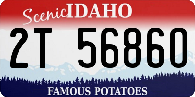 ID license plate 2T5686O