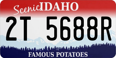 ID license plate 2T5688R