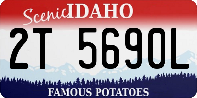 ID license plate 2T5690L