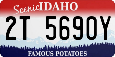 ID license plate 2T5690Y