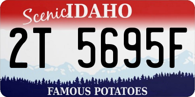 ID license plate 2T5695F