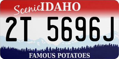 ID license plate 2T5696J