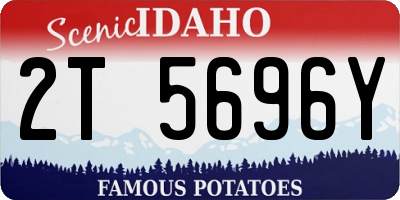 ID license plate 2T5696Y