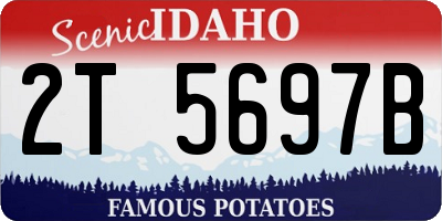 ID license plate 2T5697B