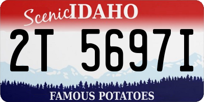 ID license plate 2T5697I