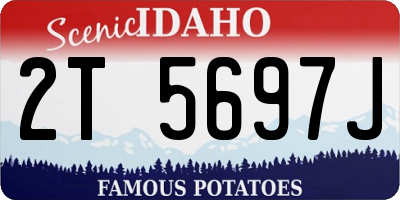 ID license plate 2T5697J