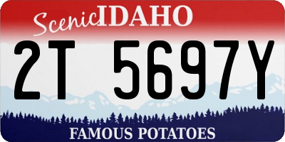 ID license plate 2T5697Y