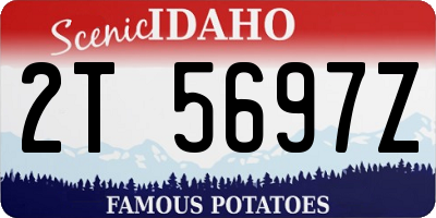 ID license plate 2T5697Z