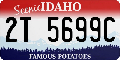 ID license plate 2T5699C