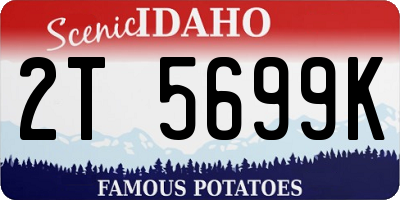 ID license plate 2T5699K