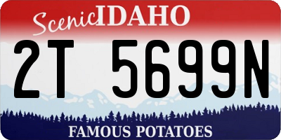 ID license plate 2T5699N