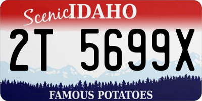 ID license plate 2T5699X