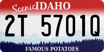 ID license plate 2T5701Q