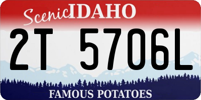 ID license plate 2T5706L