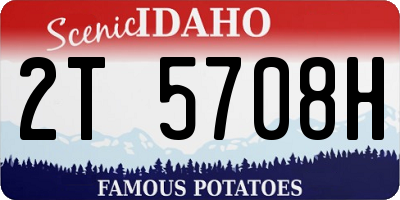 ID license plate 2T5708H