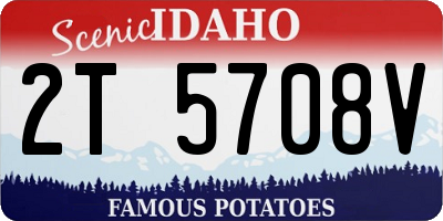 ID license plate 2T5708V