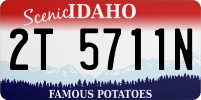 ID license plate 2T5711N