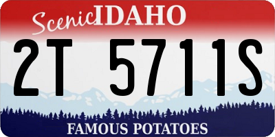 ID license plate 2T5711S