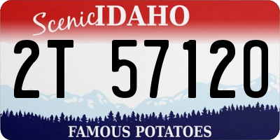 ID license plate 2T5712O