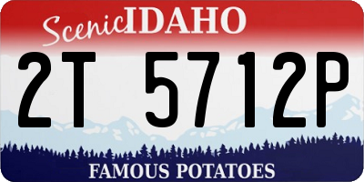 ID license plate 2T5712P