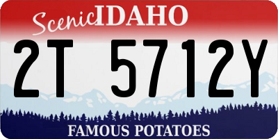 ID license plate 2T5712Y