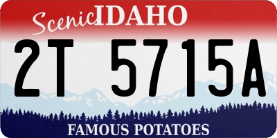 ID license plate 2T5715A