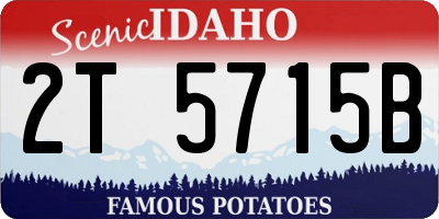 ID license plate 2T5715B